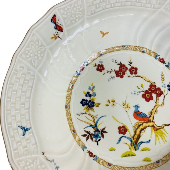 Mikasa Shangri La Serving Bowl 10" Bird Floral Butterfly Design VTG Decorative - Picture 7 of 12